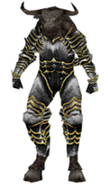 Minotaur wearing Dreadnaught. Boots and Helm not pictured